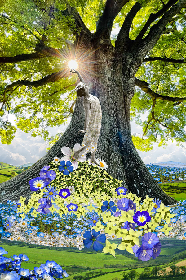 Spring Fairy Mother Tree Canvas Wrap Print