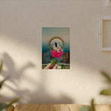 Sikh Guru Watercolor Poster — Textured Matte Spiritual Wall Art