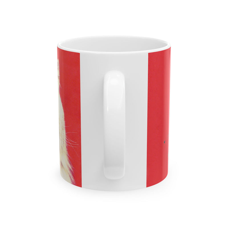 Royal Pink Kitty Ceramic Mug, (11oz, 15oz)