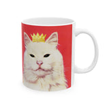 Royal Pink Kitty Ceramic Mug, (11oz, 15oz)