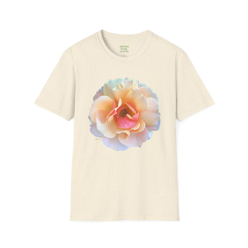 Peach Rose Unisex Softstyle T-Shirt