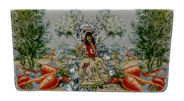 Diamond Carrot Queen Checkbook Cover