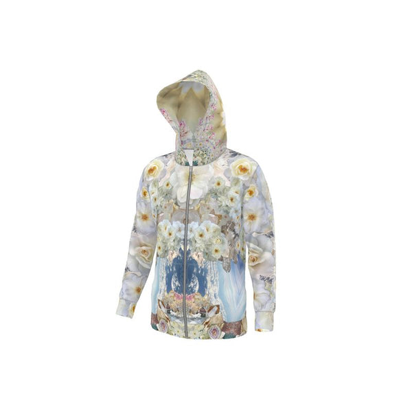 White Rose Crystal Hoodie