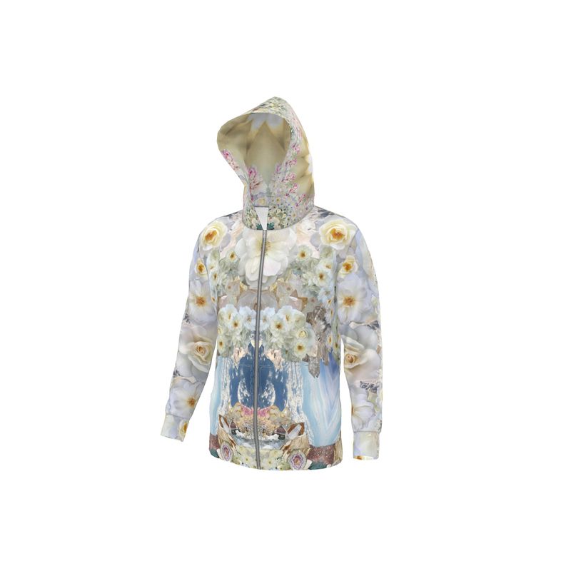White Rose Crystal Hoodie