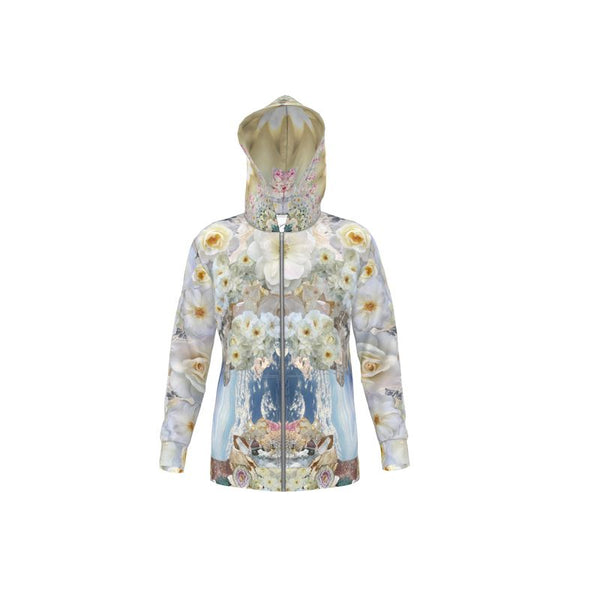 White Rose Crystal Hoodie