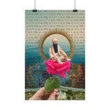 Sikh Guru Watercolor Poster — Textured Matte Spiritual Wall Art