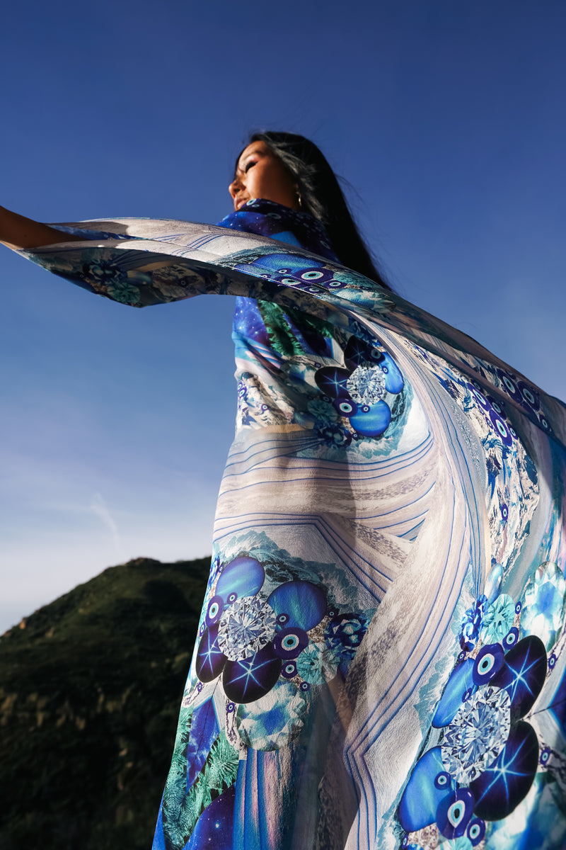 Divine Shield Silk Kaftan