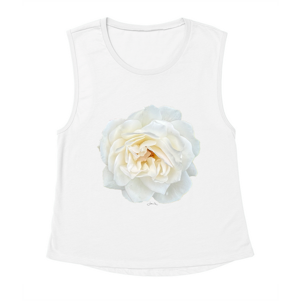 White Rose Tank Top