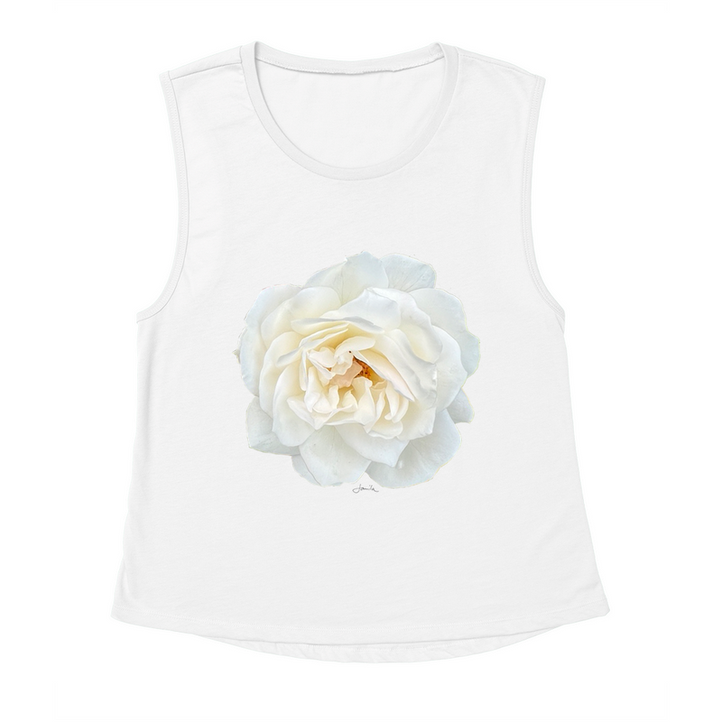 White Rose Tank Top