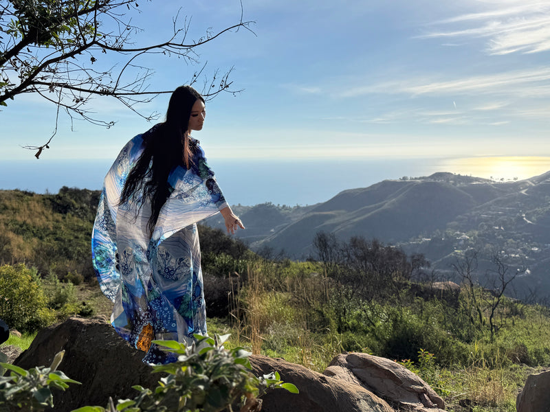 Divine Shield Silk Kaftan