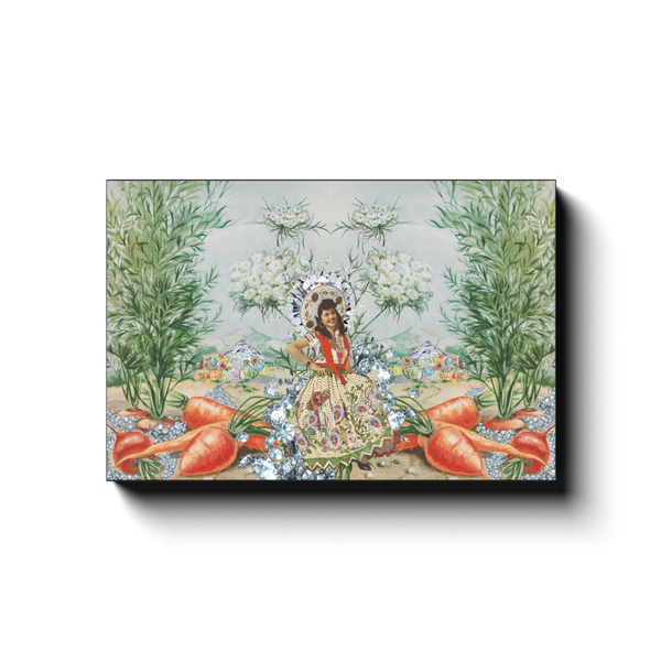 Diamond Carrot Queen Canvas Wrap Print