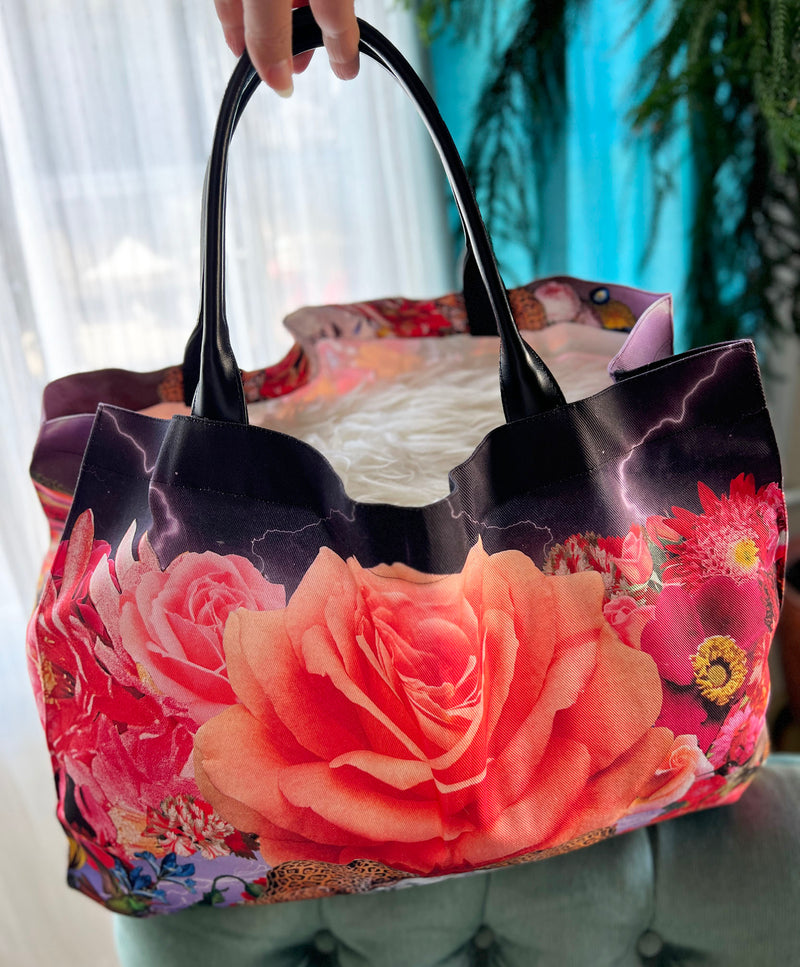 Indestructible Spirit // Vajra Rose Large Carryall Tote Bag