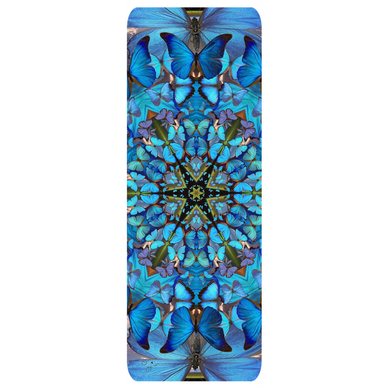 DESTINY // Blue Butterfly Yoga Mat