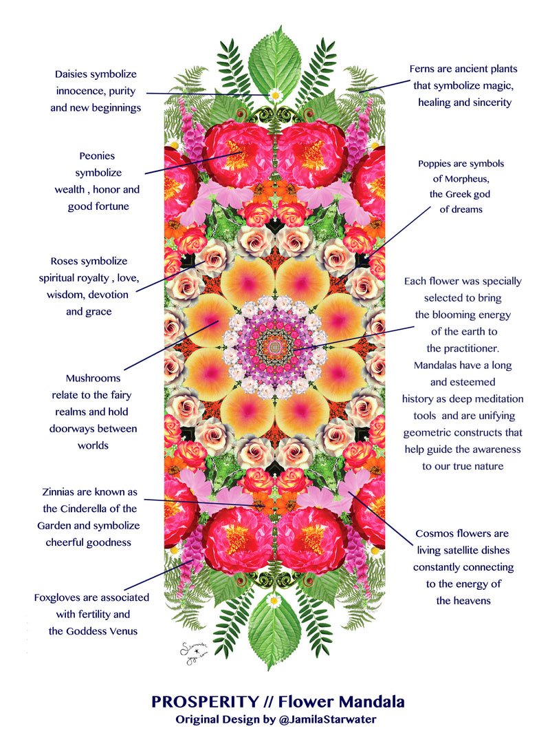 PROSPERITY // Flower Mandala Travel + Hot Yoga Mat