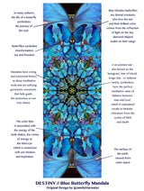 DESTINY // Blue Butterfly Yoga Mat