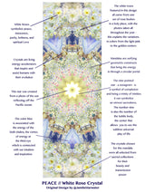 PEACE // White Rose Crystal Yoga Mat
