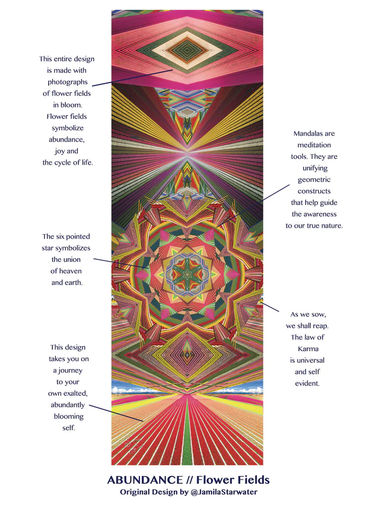 ABUNDANCE // Flower Fields Yoga Mat