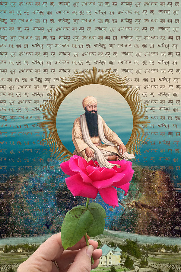 Guru Ram Das Rose Traditional Stretched Canvas Print