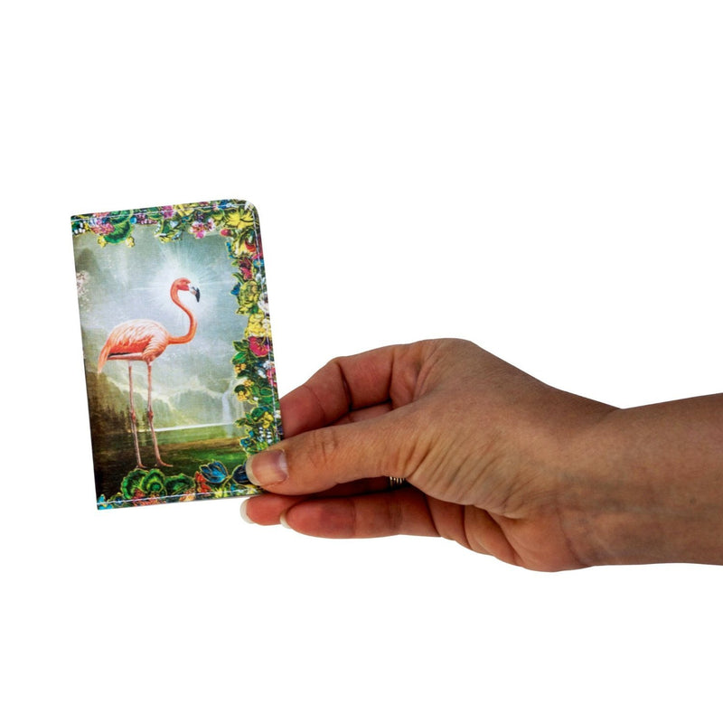 Flamingo Rainbow Paradise Business, Credit Card& ID Holder