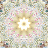 PEACE // White Rose Crystal Yoga Mat