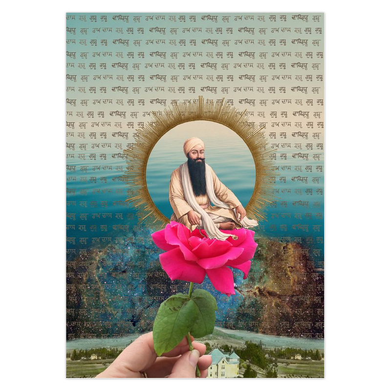 Guru Ram Das Rose Greeting Cards Set of 5