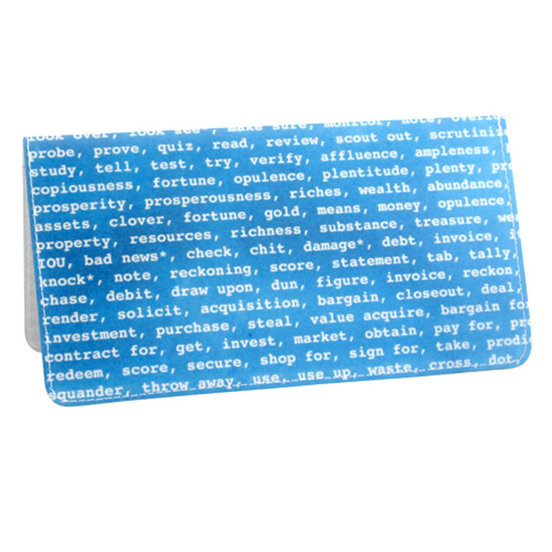 Thesaurus Money Words Checkbook Cover