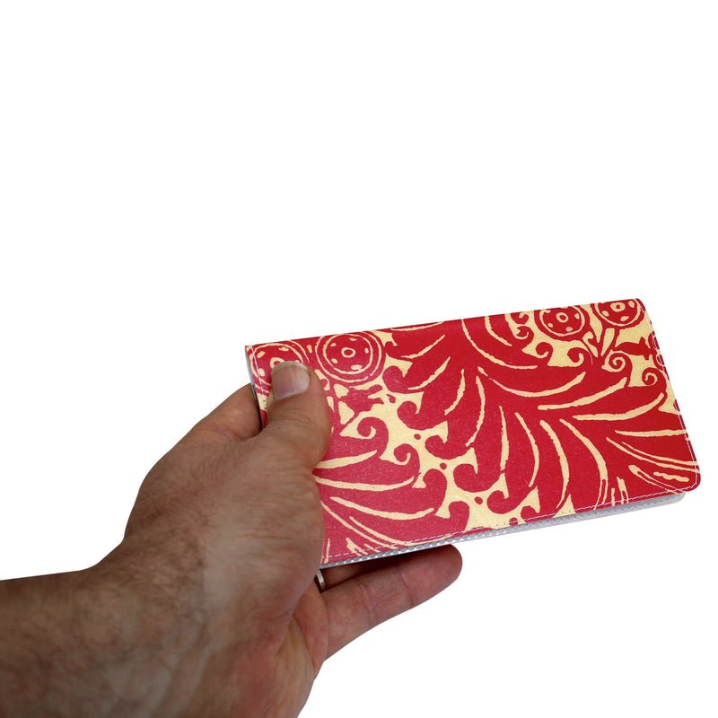 Checbook Cover featuring Pink Fern Dell Design by Jamila Starwater Tazewell