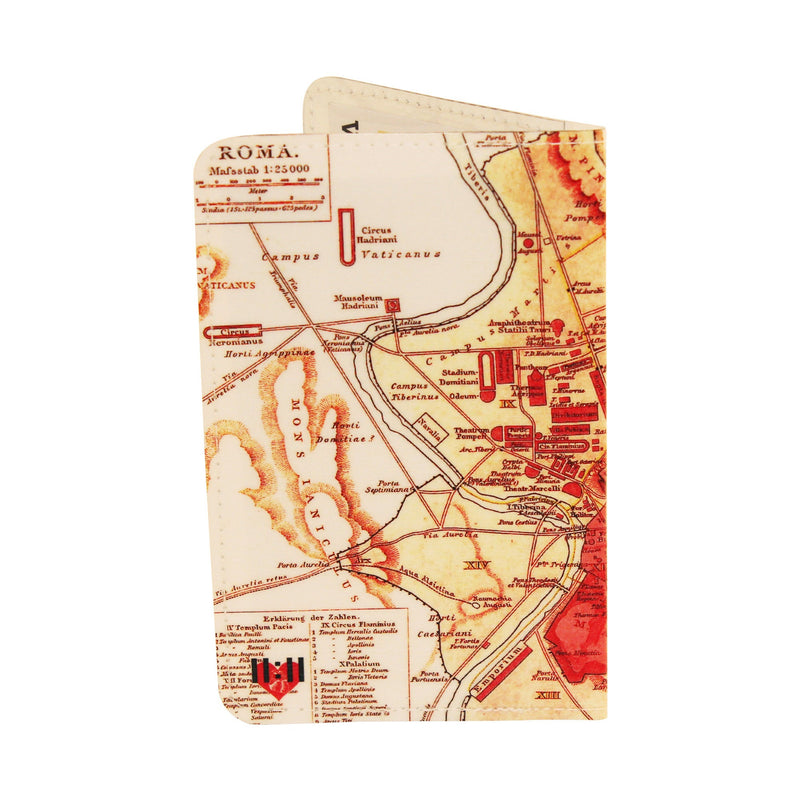 Map of Rome Business, Credit and ID Card Holder Wallet
