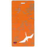 Orange Bird Map Luggage Tags