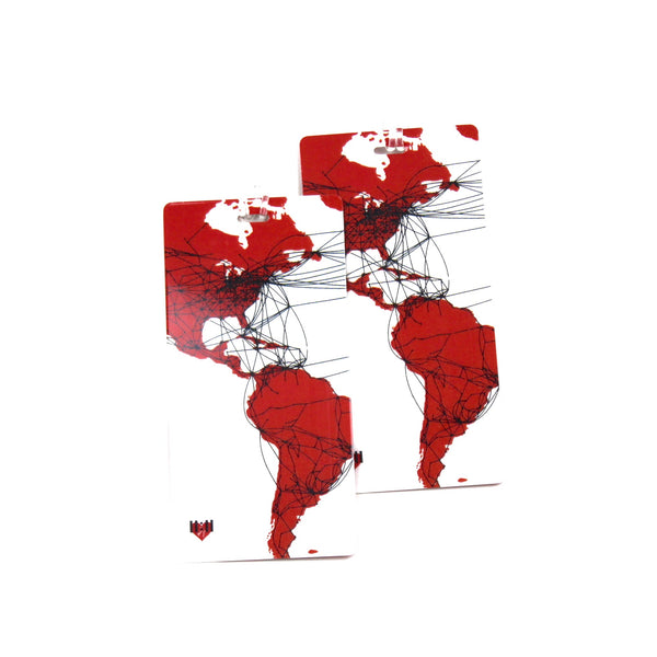 Airlines Route Map Luggage Tags