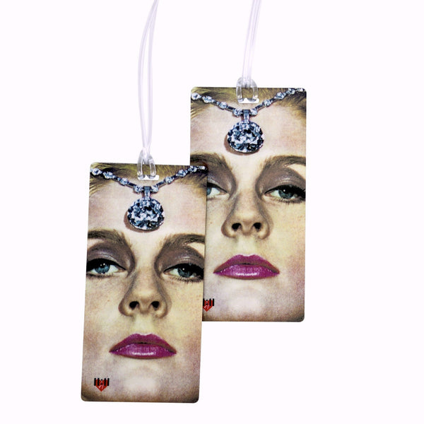 Diamond Lady Vintage Luggage Tags