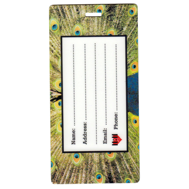 Peacock Luggage Bag Tags
