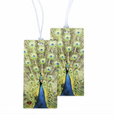 Peacock Luggage Bag Tags