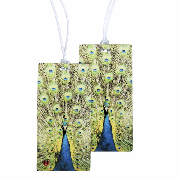 Peacock Luggage Bag Tags