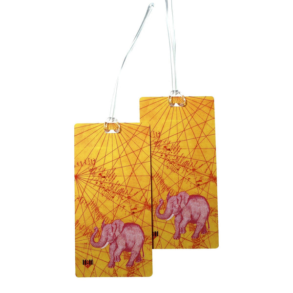 Onward Pink Elephant Luggage Tags