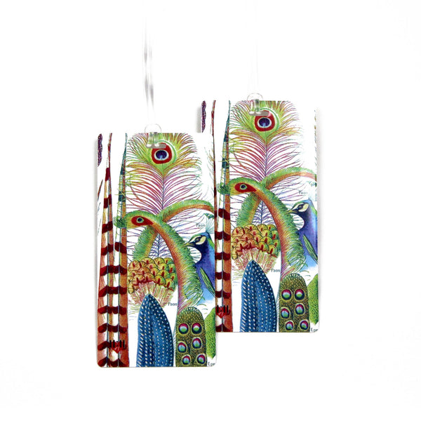 Vintage Plumes Luggage Tags