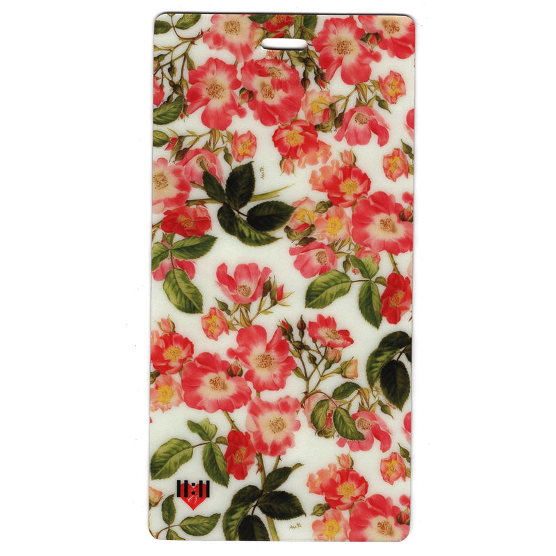 Pink Roses Luggage Tags