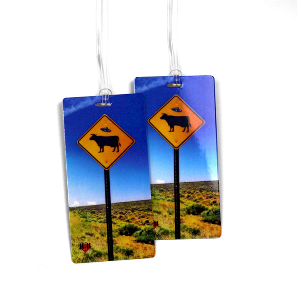 Taos Flying Saucer Luggage Tags
