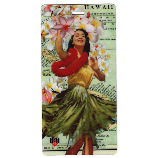 Hawaiian Dancer Luggage Tags