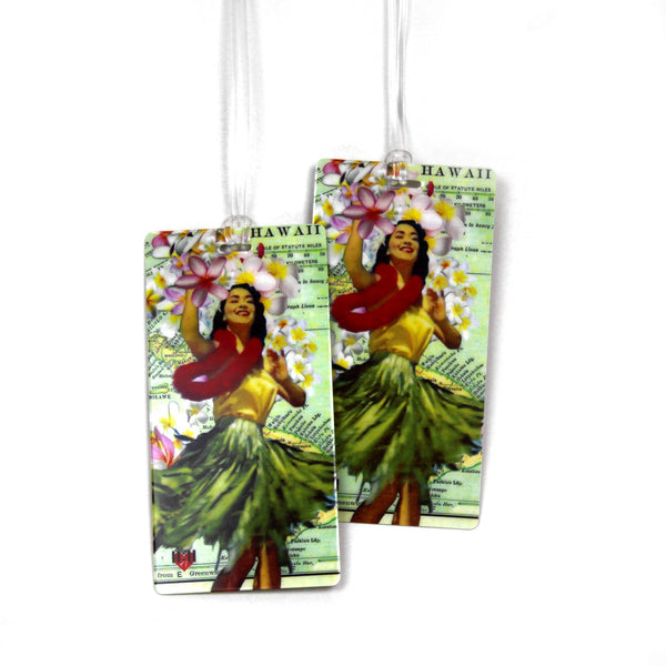 Hawaiian Dancer Luggage Tags