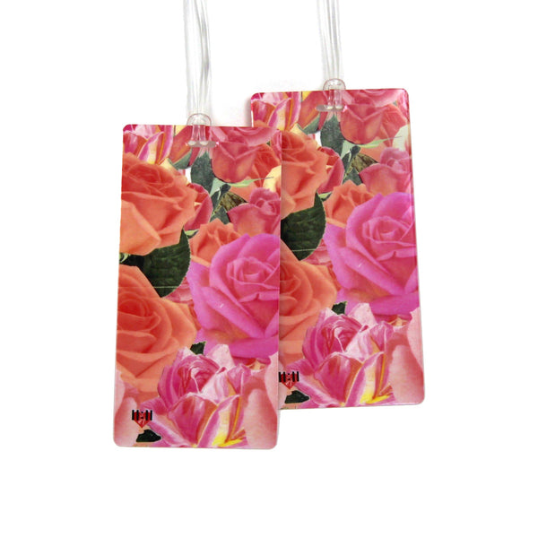 Vintage Roses Luggage Tags