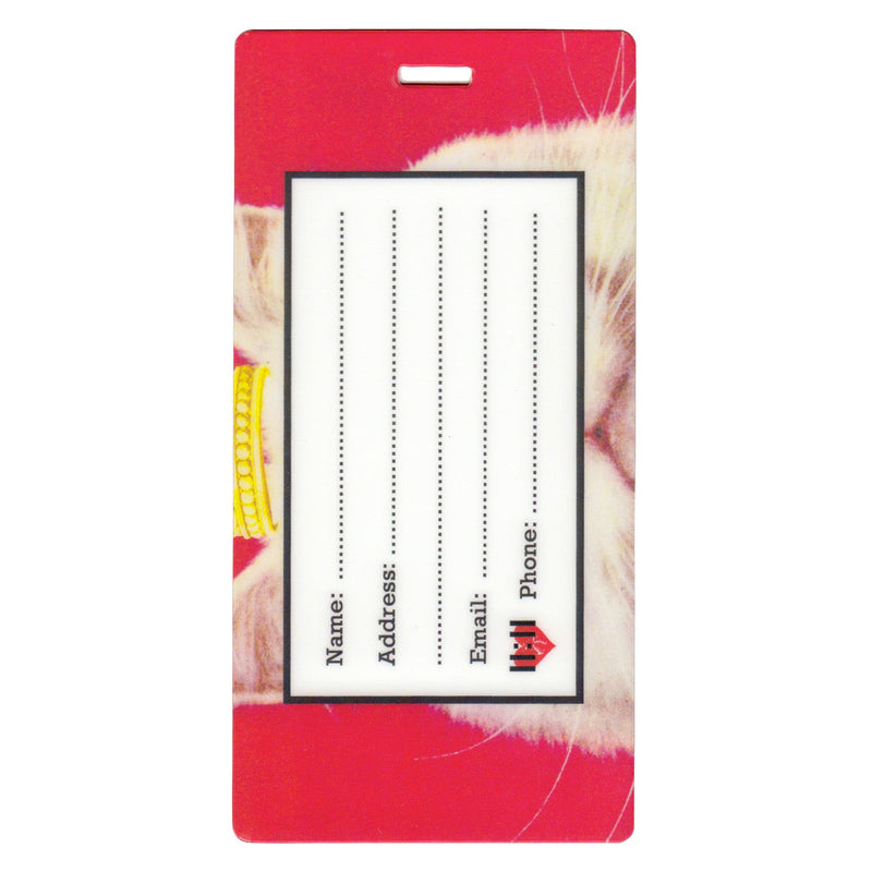 Pink Royal Kitty Luggage Tags