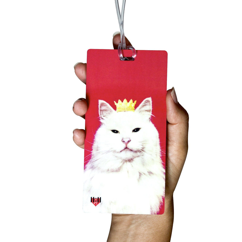 Pink Royal Kitty Luggage Tags