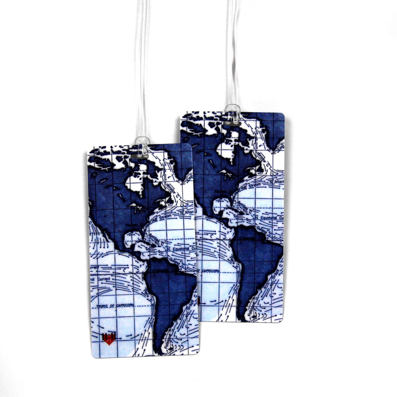 Ocean Currents Luggage Tags