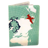 Blue Bird Map Passport Holder