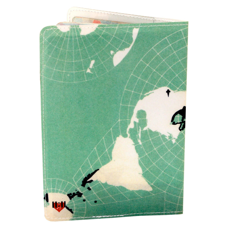 Blue Bird Map Passport Holder