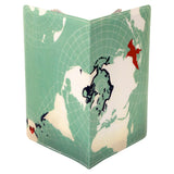 Blue Bird Map Passport Holder