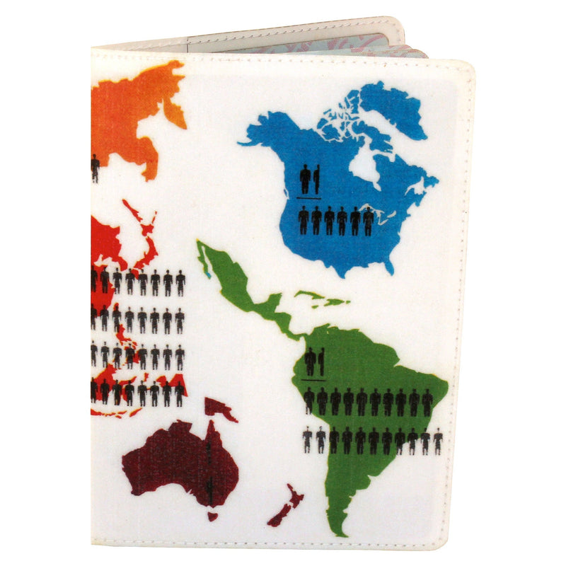 Population Map Passport Holder
