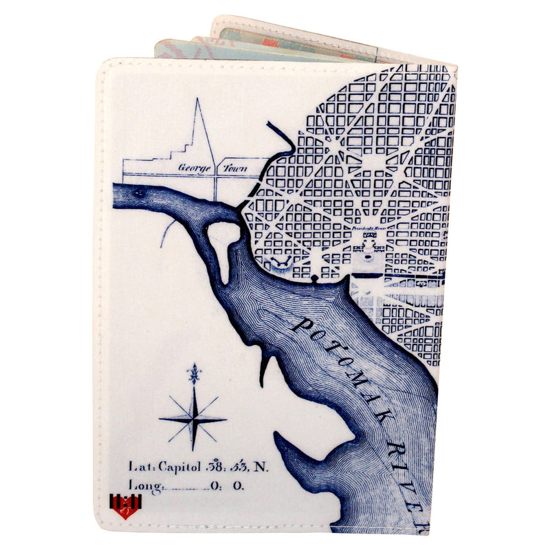 Washington DC Map Passport Holder