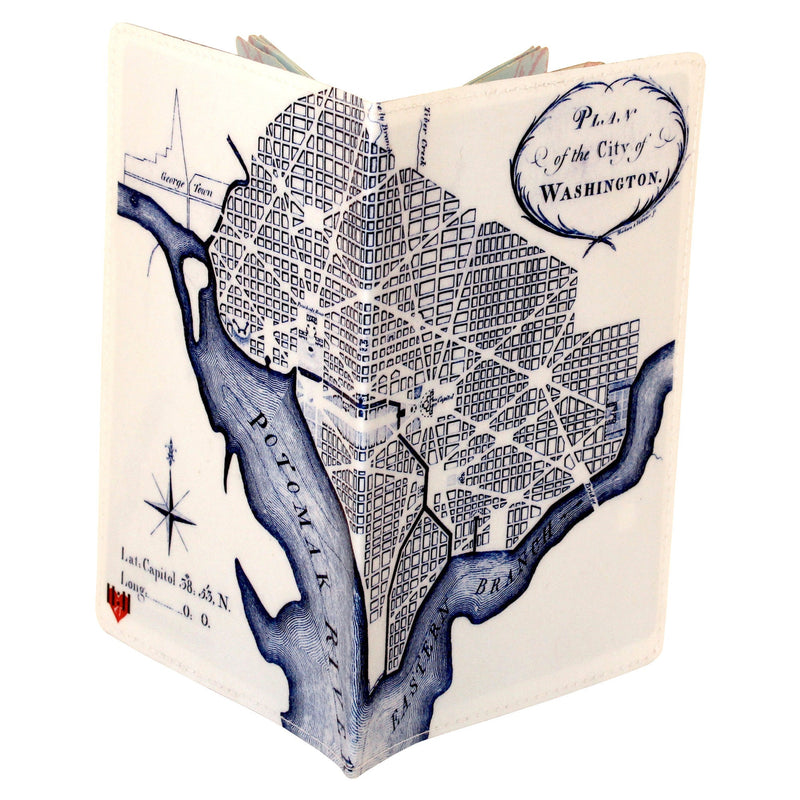 Washington DC Map Passport Holder